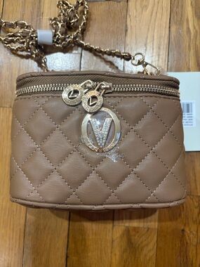 Valentino Orlandi Taupe Quilted Women's Bag